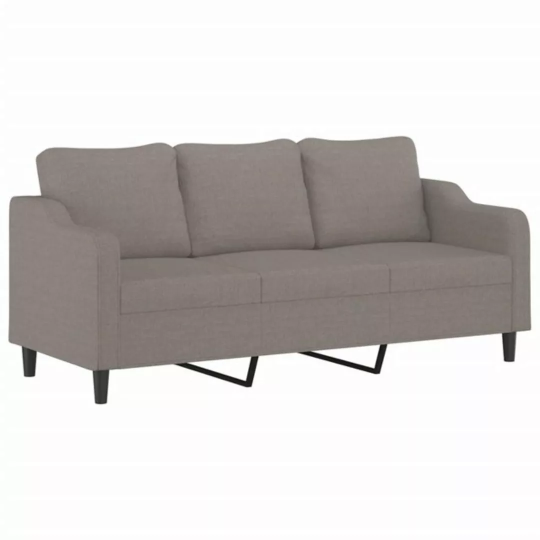 vidaXL Sofa, 3-Sitzer-Sofa Taupe 180 cm Stoff günstig online kaufen