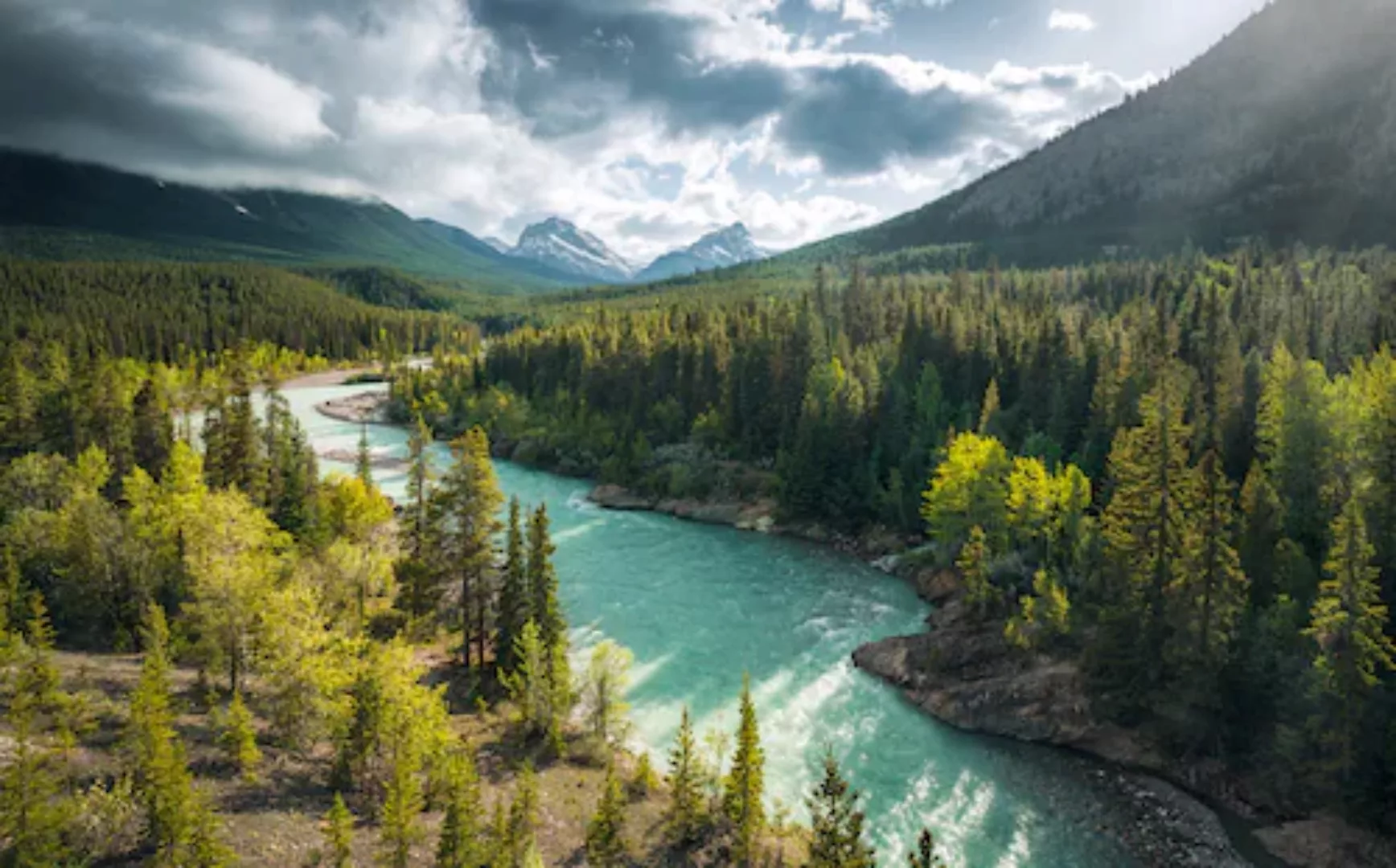 KOMAR Vlies Fototapete - Wild Canada - Größe 450 x 280 cm mehrfarbig günstig online kaufen