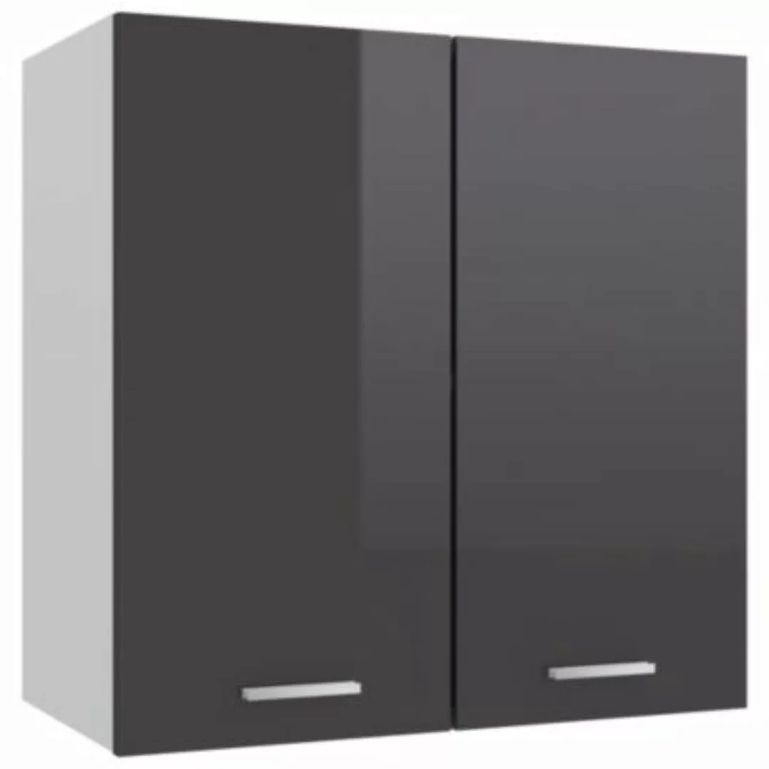 vidaXL Hängeschrank Hochglanz-Grau 60x31x60 cm Holzwerkstoff Hängeschrank g günstig online kaufen