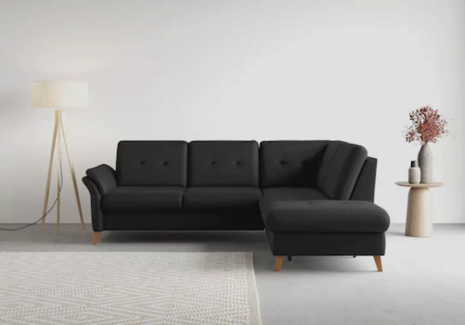 sit&more Ecksofa »Göteborg«, inkl. Sitztiefenverstellung, wahlweise mit Bet günstig online kaufen