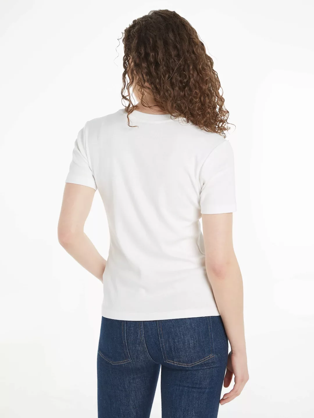 Tommy Hilfiger Stehkragenshirt NEW CODY SLIM CROP MOCK-NK mit Logostickerei günstig online kaufen