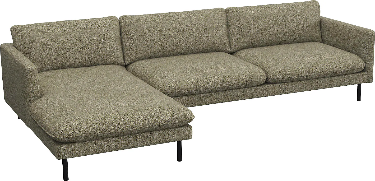 FLEXLUX Ecksofa »Bolzano Designsofa, bequem durch Kaltschaum im Sitz, L-For günstig online kaufen