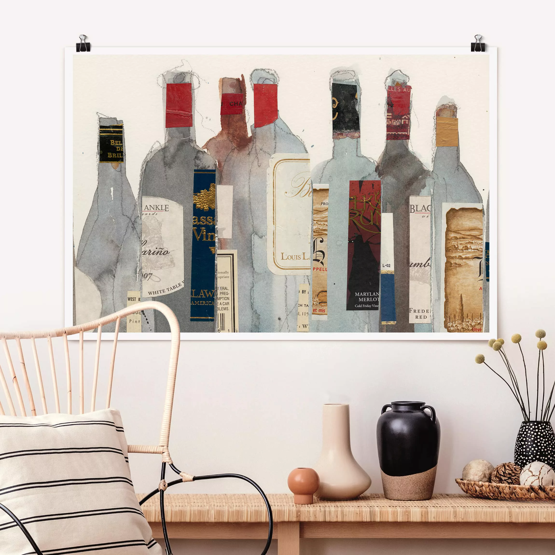Poster Kunstdruck - Querformat Wein & Spirituosen I günstig online kaufen