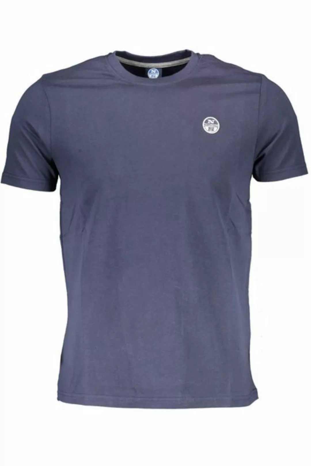 North Sails T-Shirt Herren Kurzarm T-Shirt Blau mit Rundhals und Logo günstig online kaufen