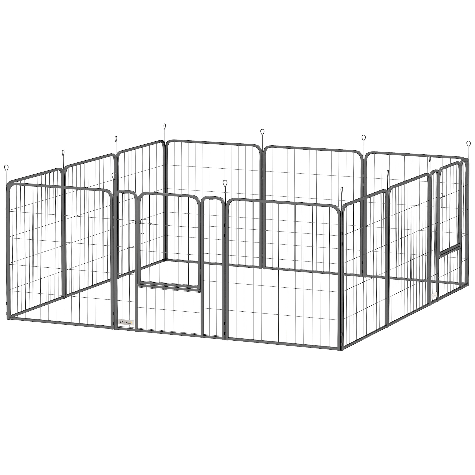 PawHut Hundepark, modulares und faltbares 12-Paneel-Hundegehege, tragbarer günstig online kaufen