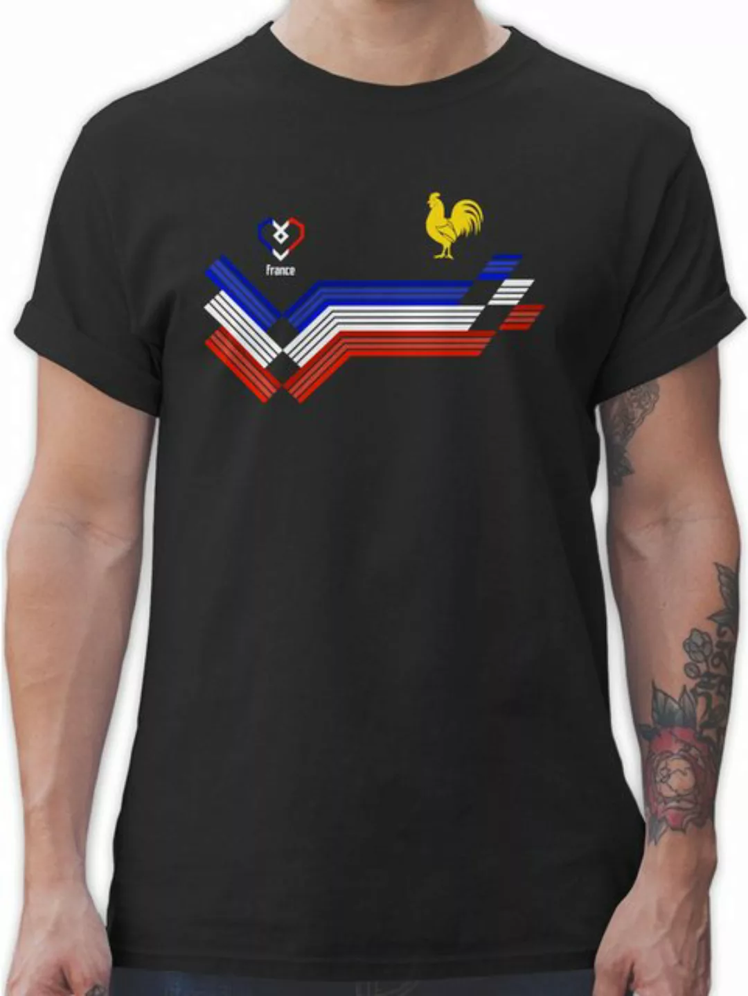 Shirtracer T-Shirt France Fanartikel EM, Frankreich Wappen 2024 Fussball EM günstig online kaufen