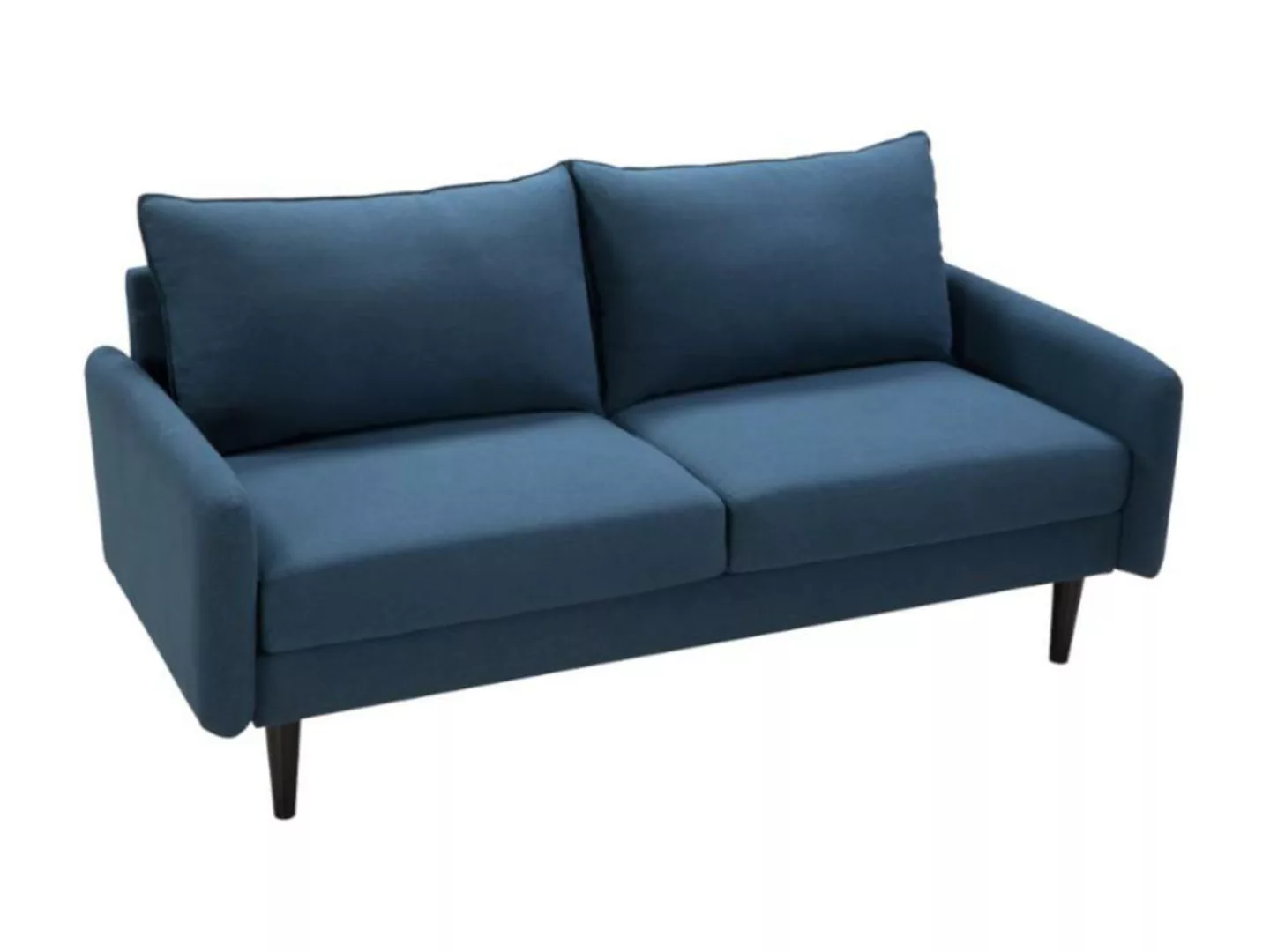 Sofa 3-Sitzer - Stoff - Blau - HALIA günstig online kaufen