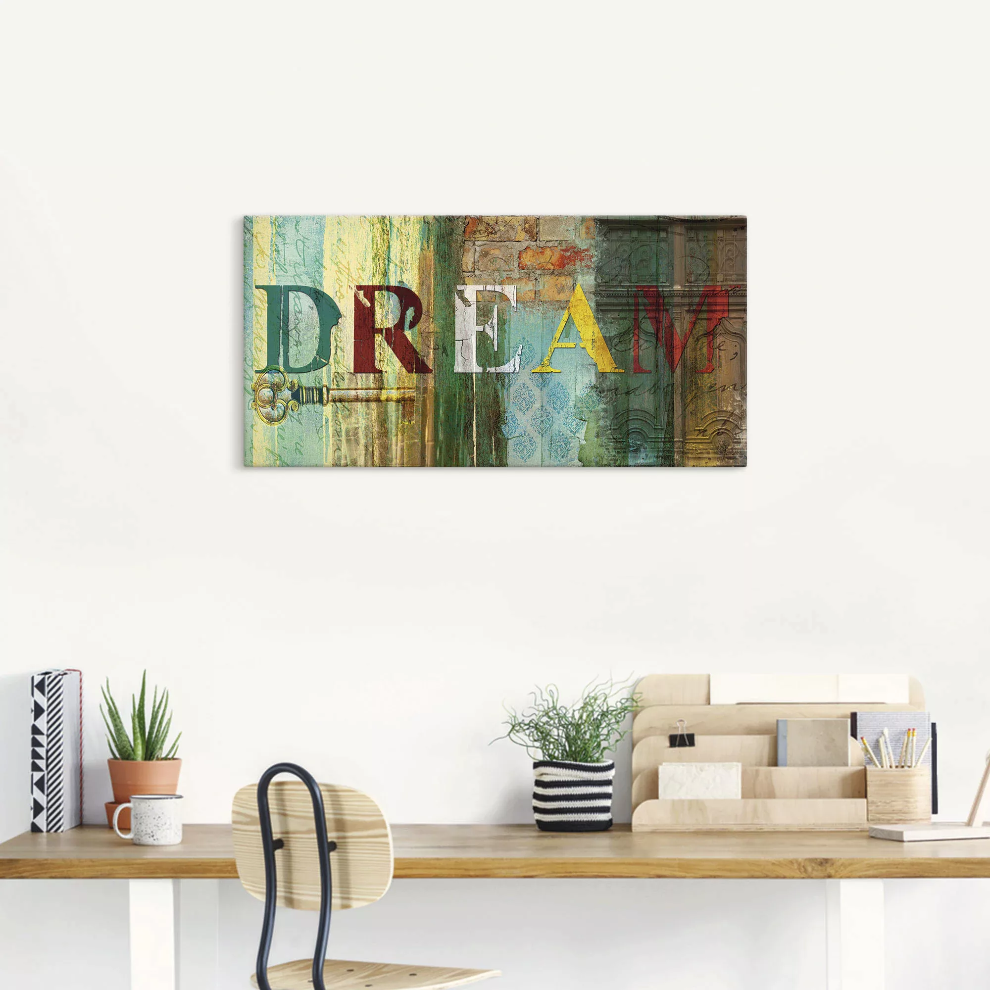 Artland Wandbild "Traum", Sprüche & Texte, (1 St.), als Leinwandbild, Poste günstig online kaufen