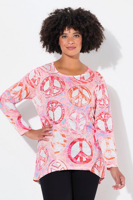 Angel of Style T-Shirt T-Shirt A-Linie Peace-Print Langarm günstig online kaufen