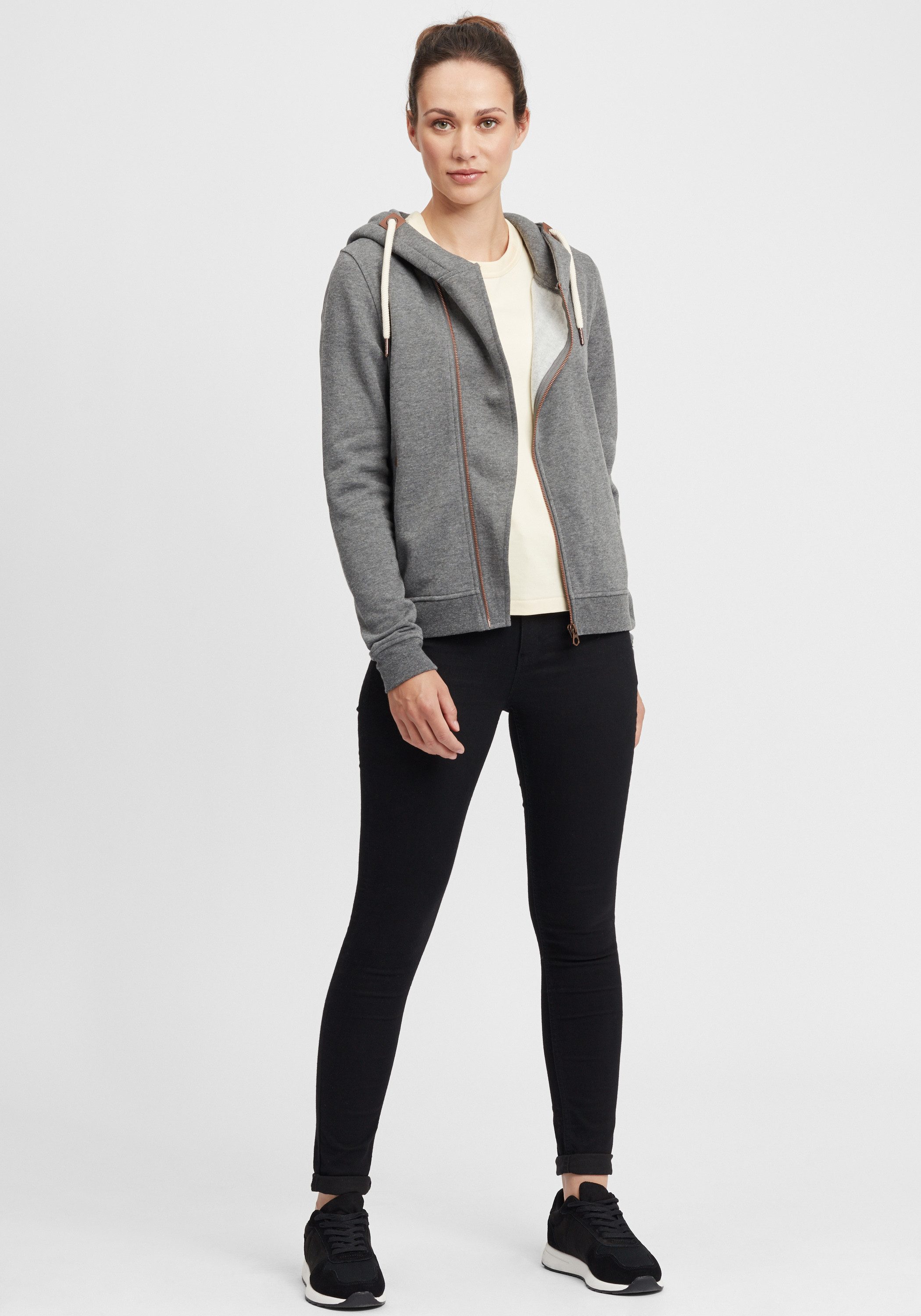 OXMO Kapuzensweatjacke OXVicky Sweat Zip-Hoodie Sweatshirtjacke günstig online kaufen