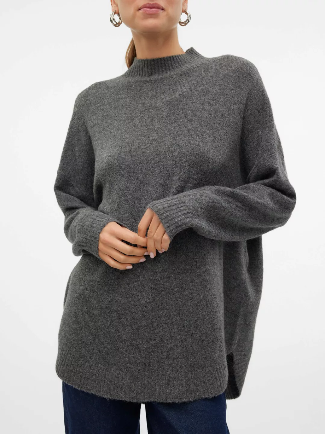 Vero Moda Strickpullover VMPLAZA LS HIGHNECK LONG PULLOVER GA BOO günstig online kaufen