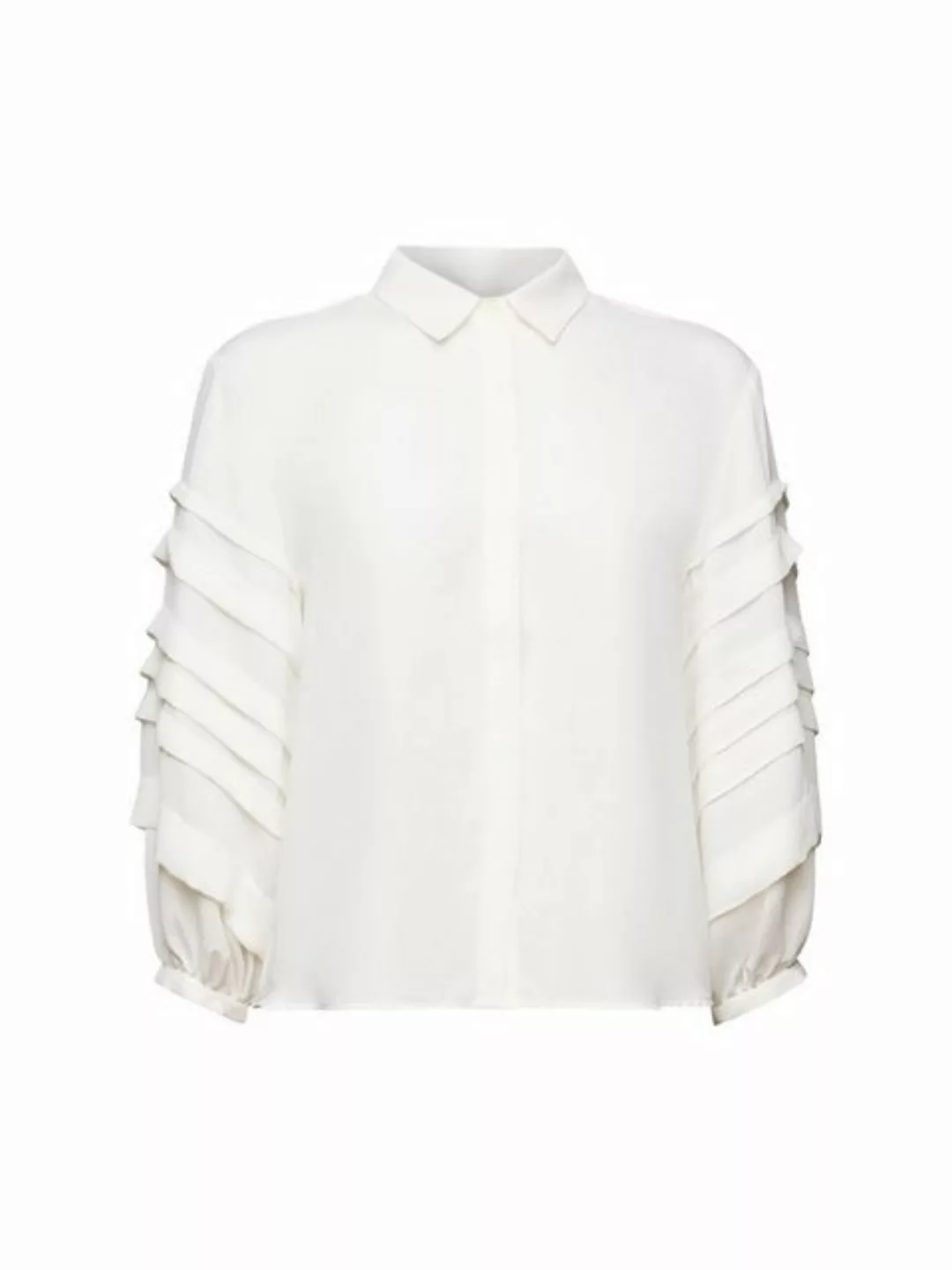 Esprit Collection Langarmbluse Plissierte Hemdbluse günstig online kaufen