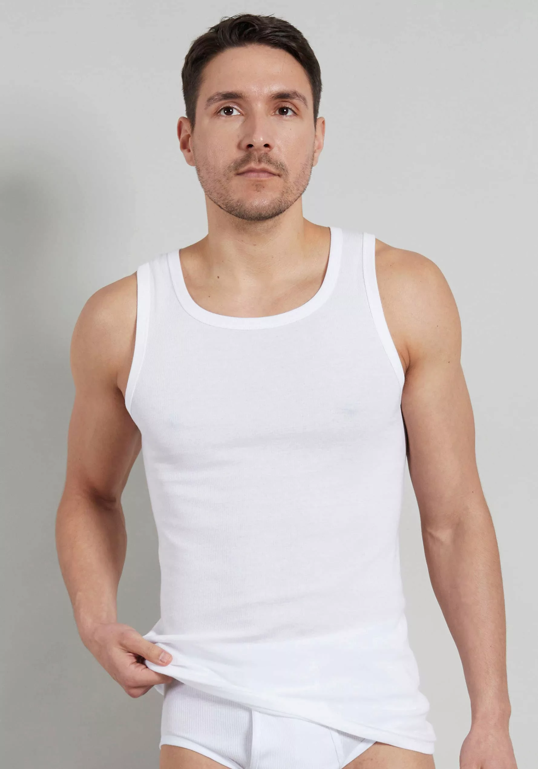 TOM TAILOR Tanktop "Montana", (2er Pack), Rundhalsausschnitt, slim fit, bas günstig online kaufen