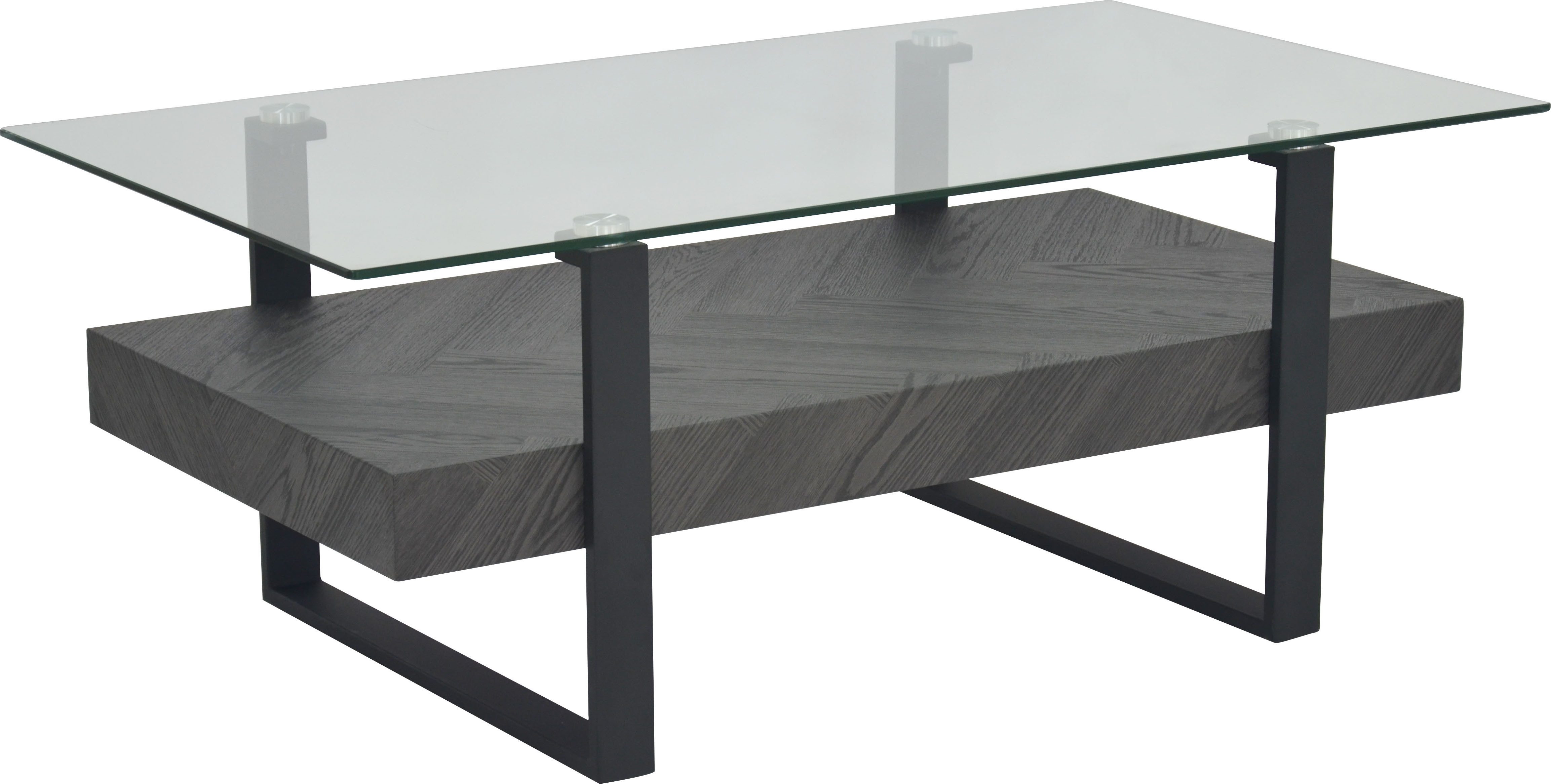 HELA Couchtisch "KONRAD", (1 St.), Couchtisch; Ablageboden; Glasplatte; Kuf günstig online kaufen
