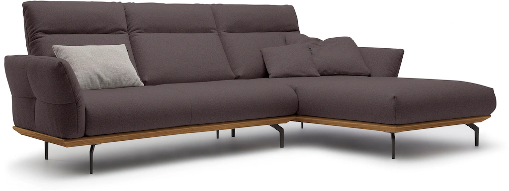Creation BY ROLF BENZ Ecksofa »CR.460«, Sockel in Nussbaum, Winkelfüße in U günstig online kaufen