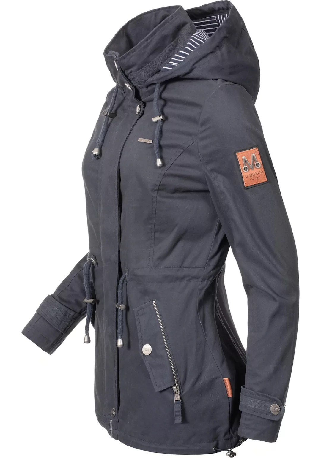 Marikoo Outdoorjacke "Nyokoo", mit Kapuze, modische Baumwoll Übergangsjacke günstig online kaufen