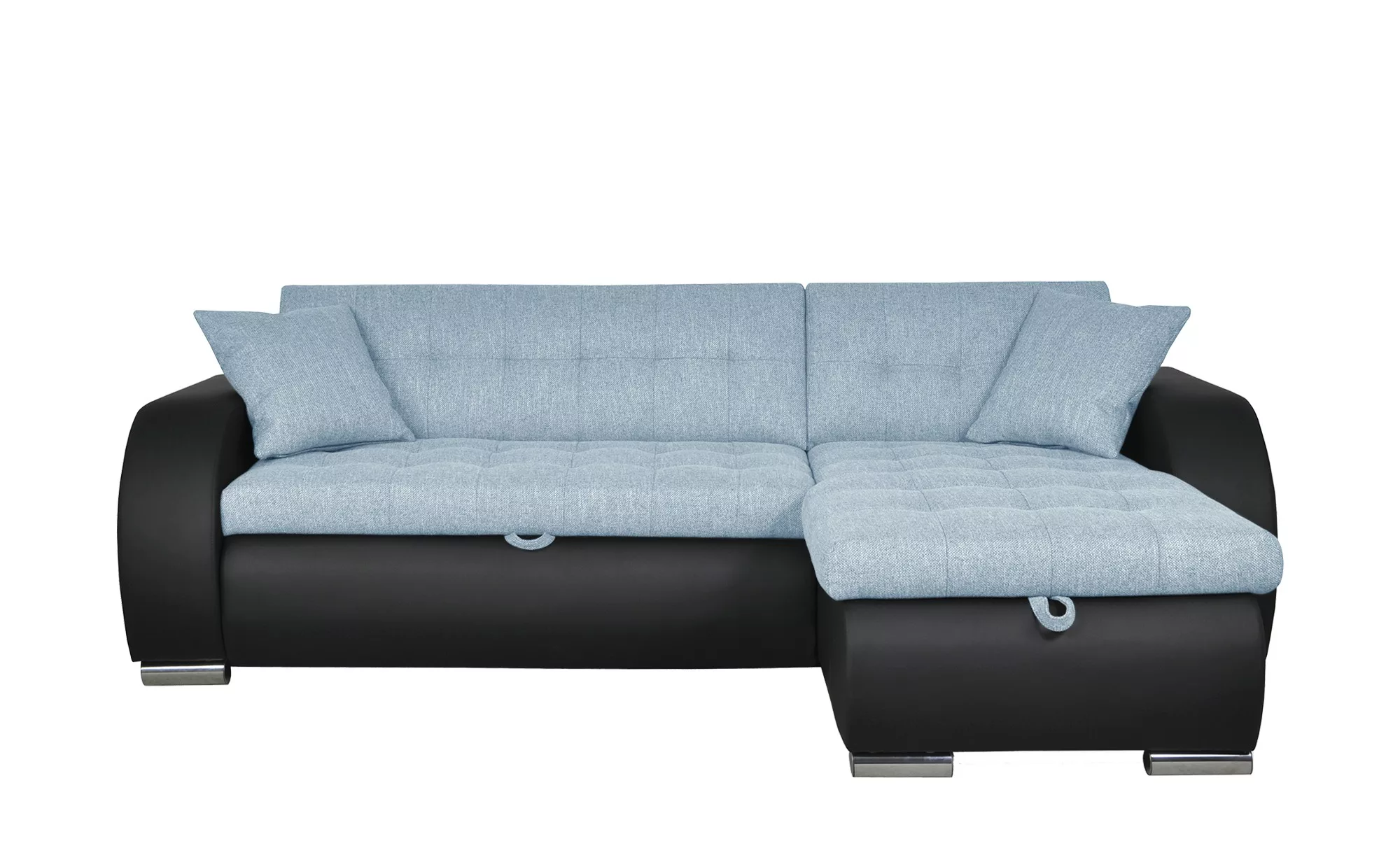 Ecksofa - blau - 242 cm - 80 cm - 161 cm - Polstermöbel > Sofas > Ecksofas günstig online kaufen