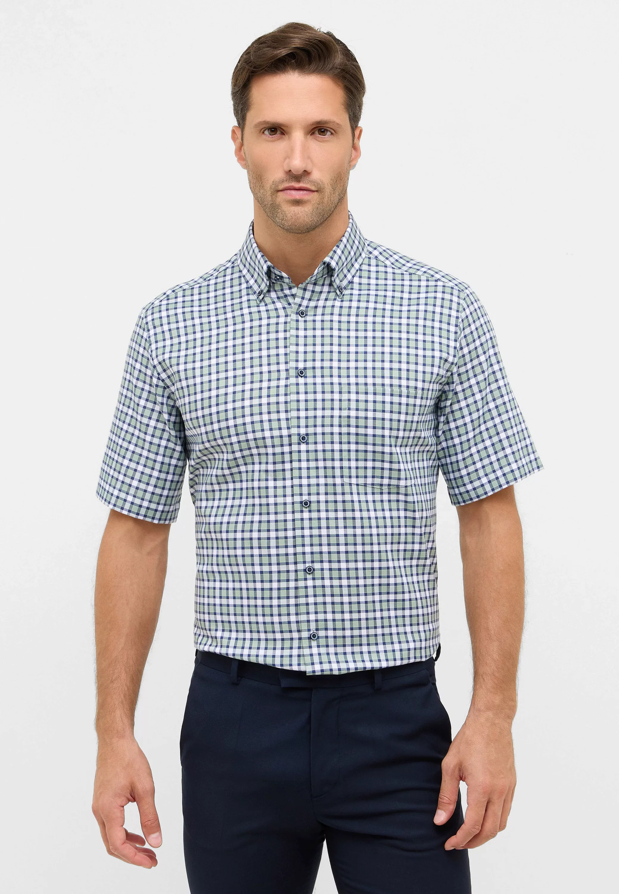 Eterna Kurzarmhemd "MODERN FIT", NON IRON (bügelfrei) günstig online kaufen