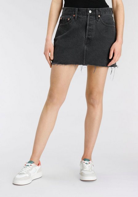 Levis Jeansrock "ICON SKIRT", mit Used-Effekten und ausgefransten Kanten günstig online kaufen