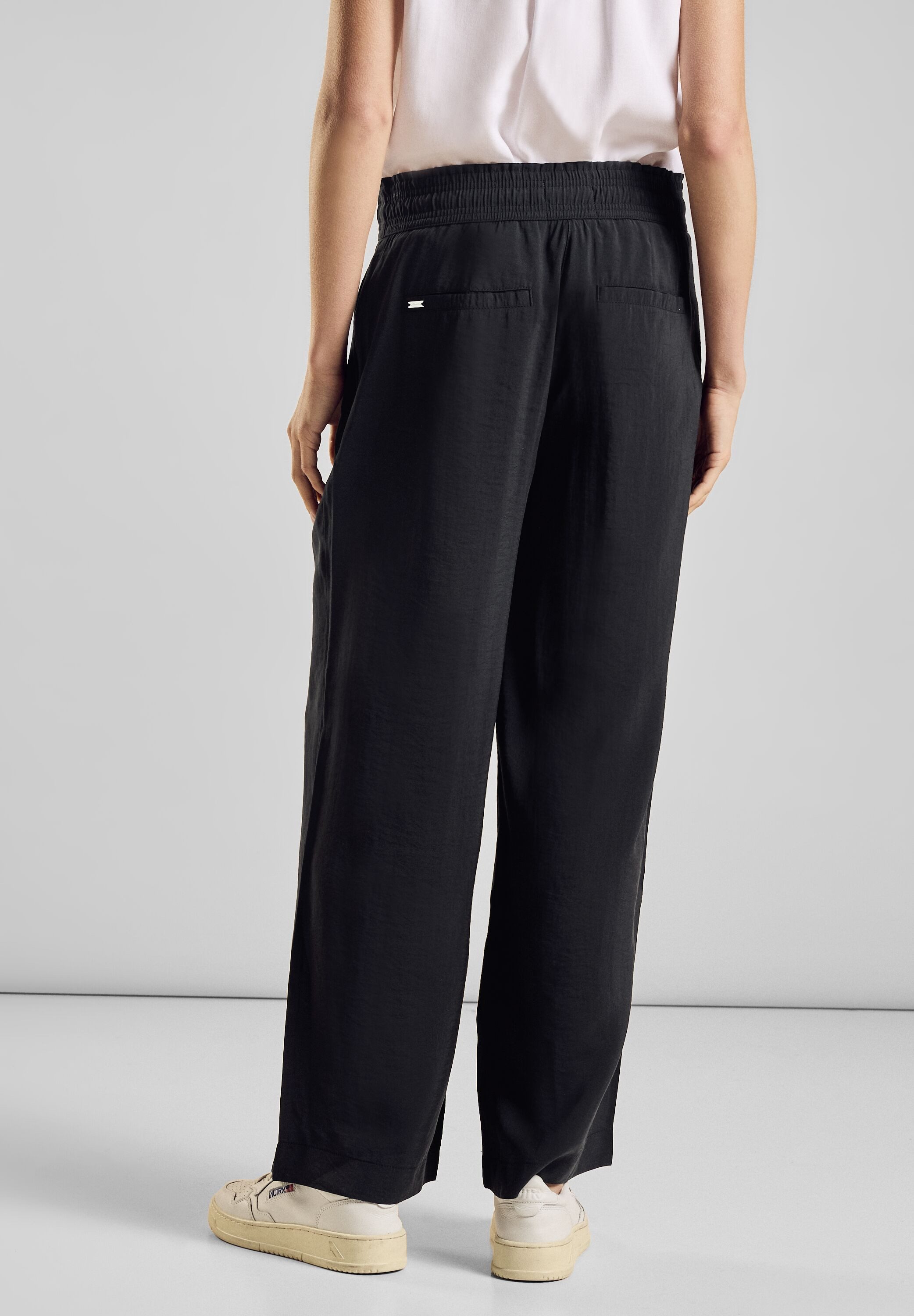 STREET ONE Stoffhose Sommerhose mit Kordelzug günstig online kaufen