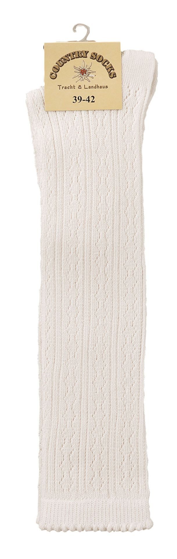 Wowerat Trachtensocken 3 Paar Häkellook-Kniestrümpfe, Trachtenkniestrümpfe günstig online kaufen