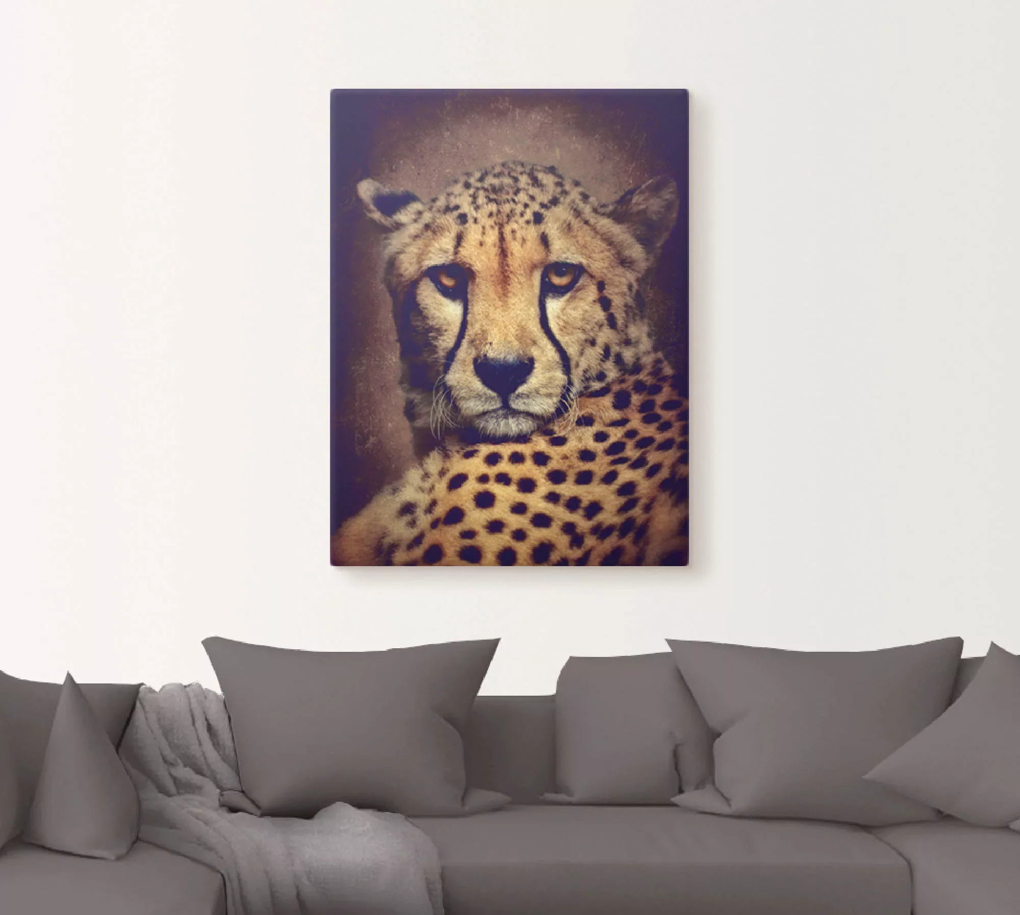 Artland Wandbild »Gepard«, Wildtiere, (1 St.), als Leinwandbild, Wandaufkle günstig online kaufen