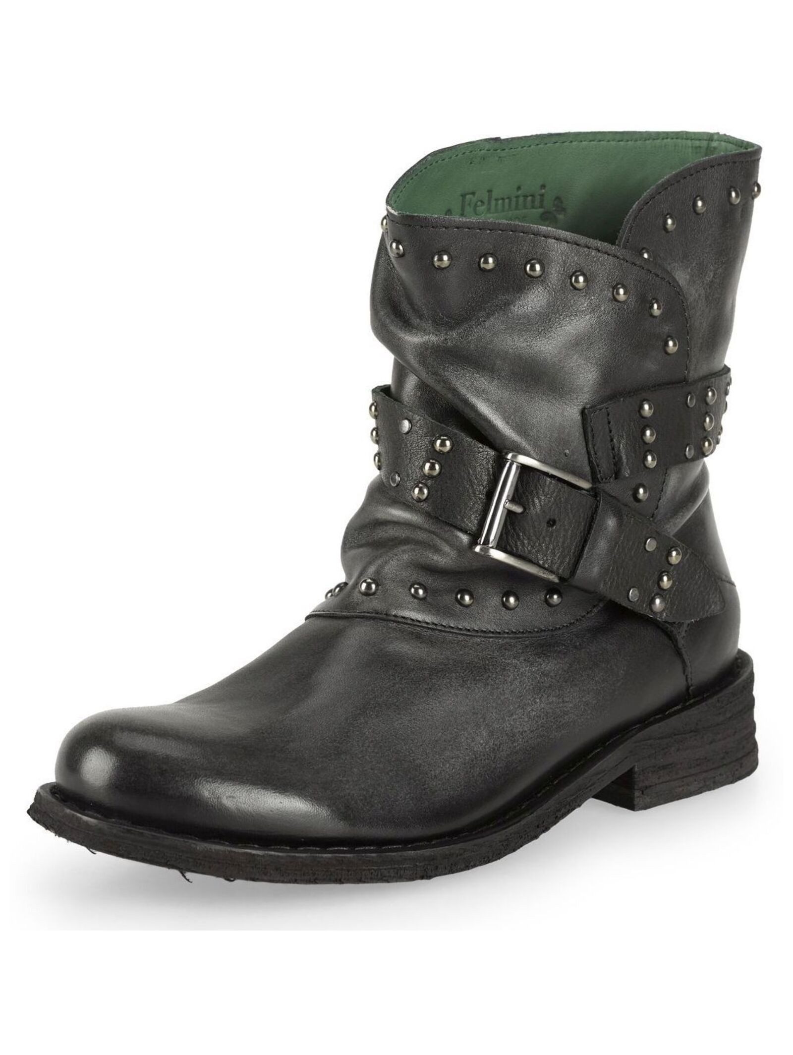Felmini Stiefelette Leder Cowboy Stiefelette günstig online kaufen