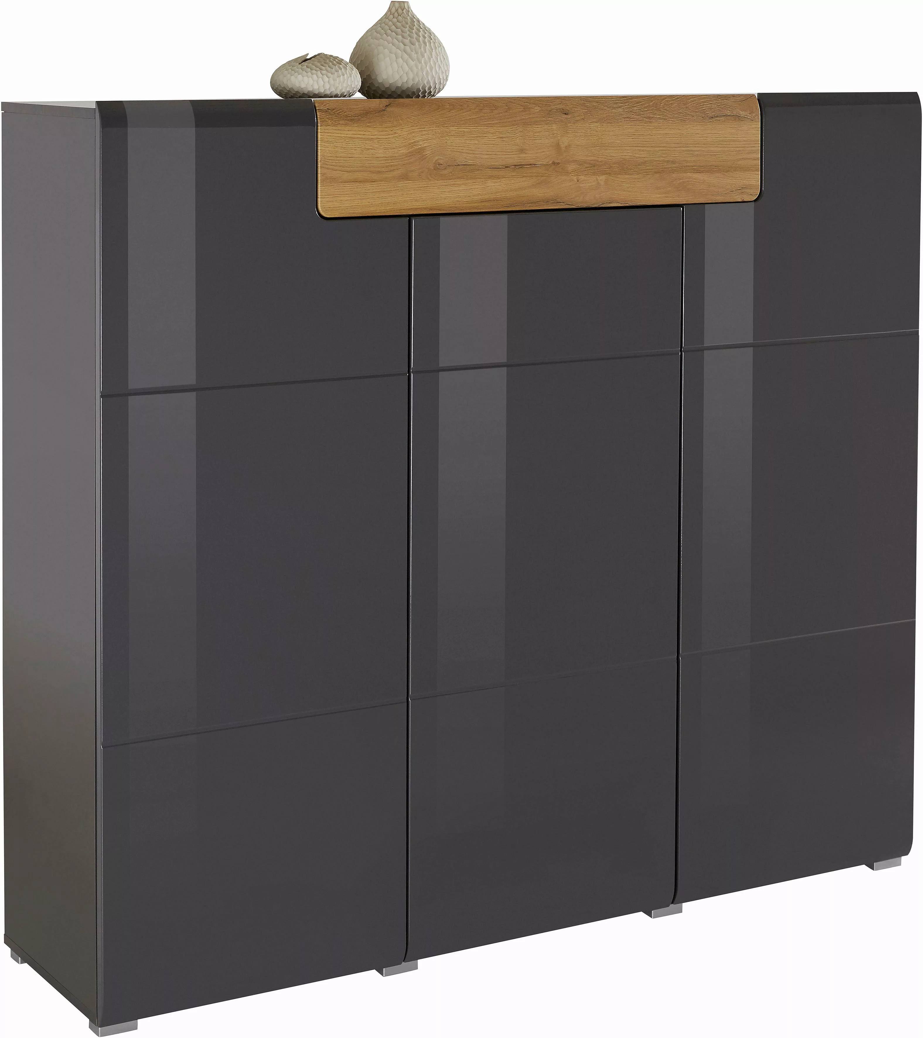 INOSIGN Highboard "Toledo,Breite 147,5 cm,trendige Hochkommode mit 3 Türen günstig online kaufen