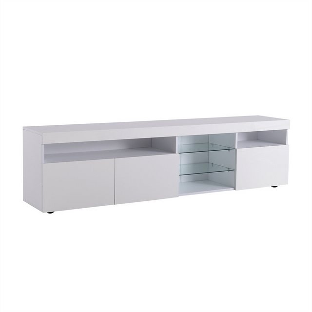 autolock TV-Schrank Weißer moderner TV-Schrank, helles Panel, variable LED- günstig online kaufen