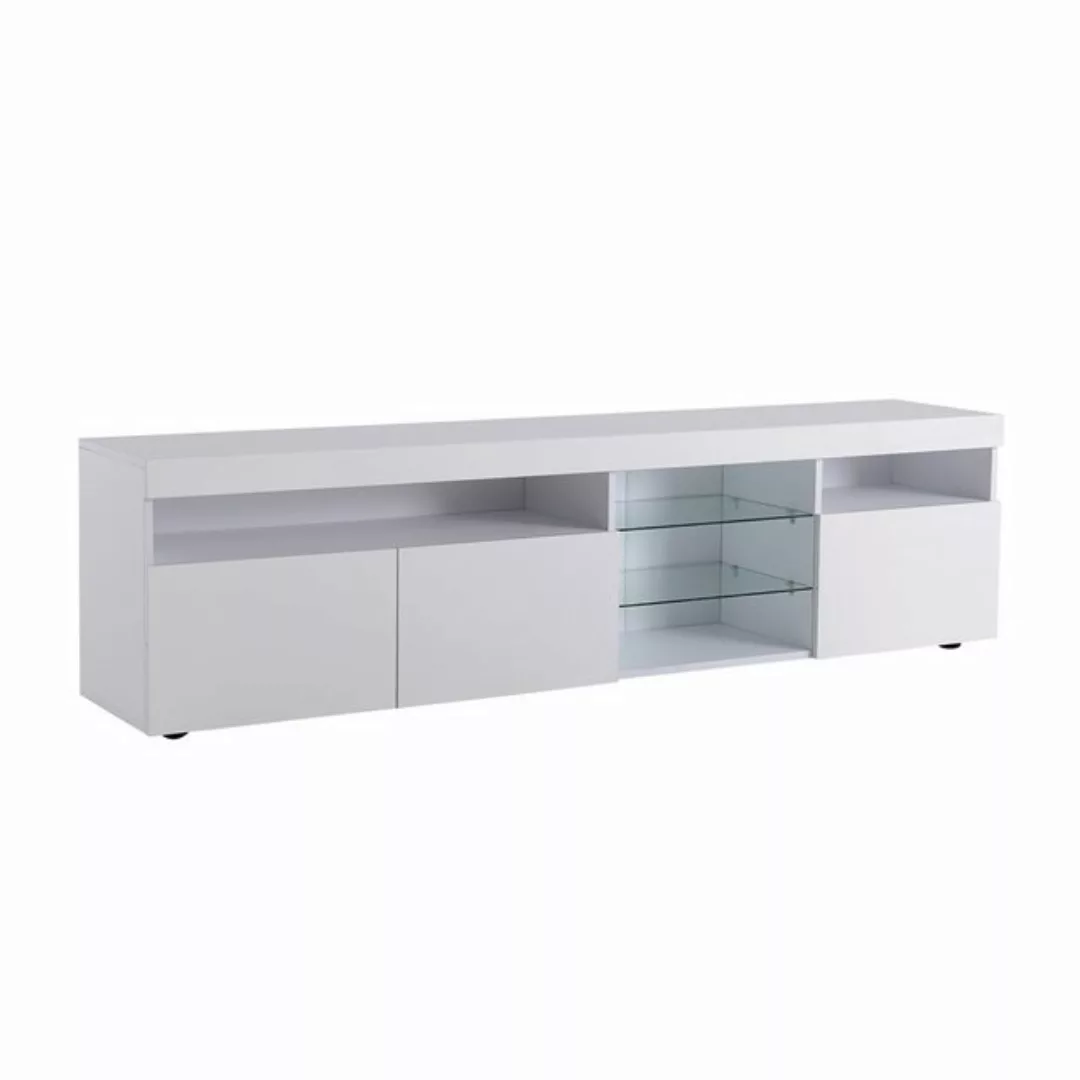 autolock TV-Schrank Weißer moderner TV-Schrank, helles Panel, variable LED- günstig online kaufen