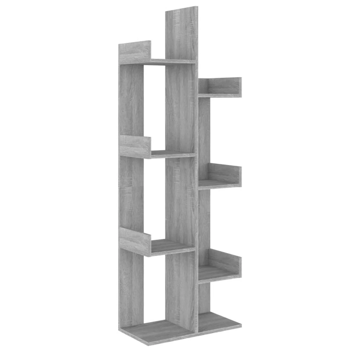 Vidaxl Bücherschrank 48x25,5x140 Cm Grau Sonoma Holzwerkstoff günstig online kaufen