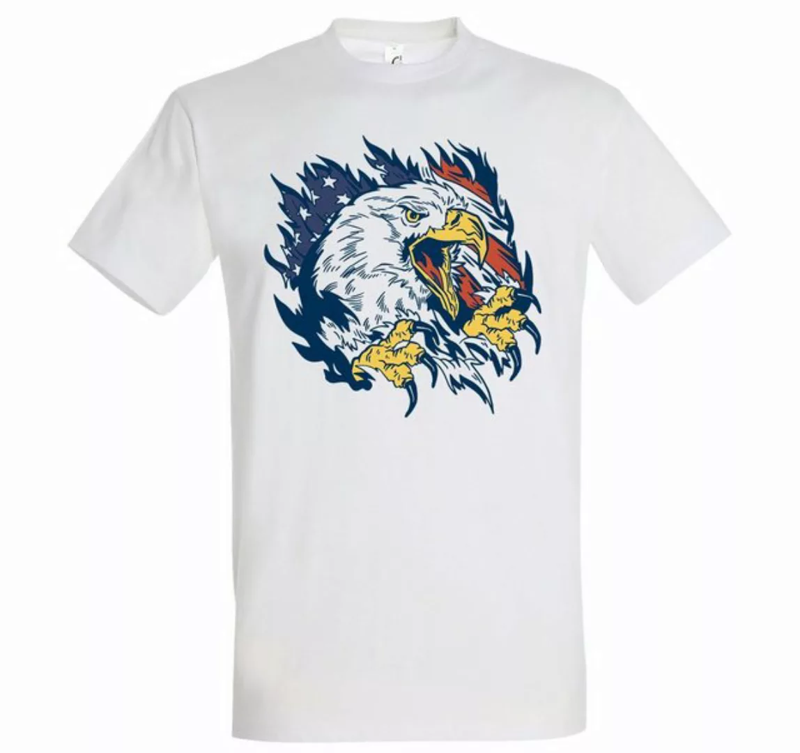 Youth Designz T-Shirt Adler USA Flagge Herren Shirt mit trendigem Frontprin günstig online kaufen