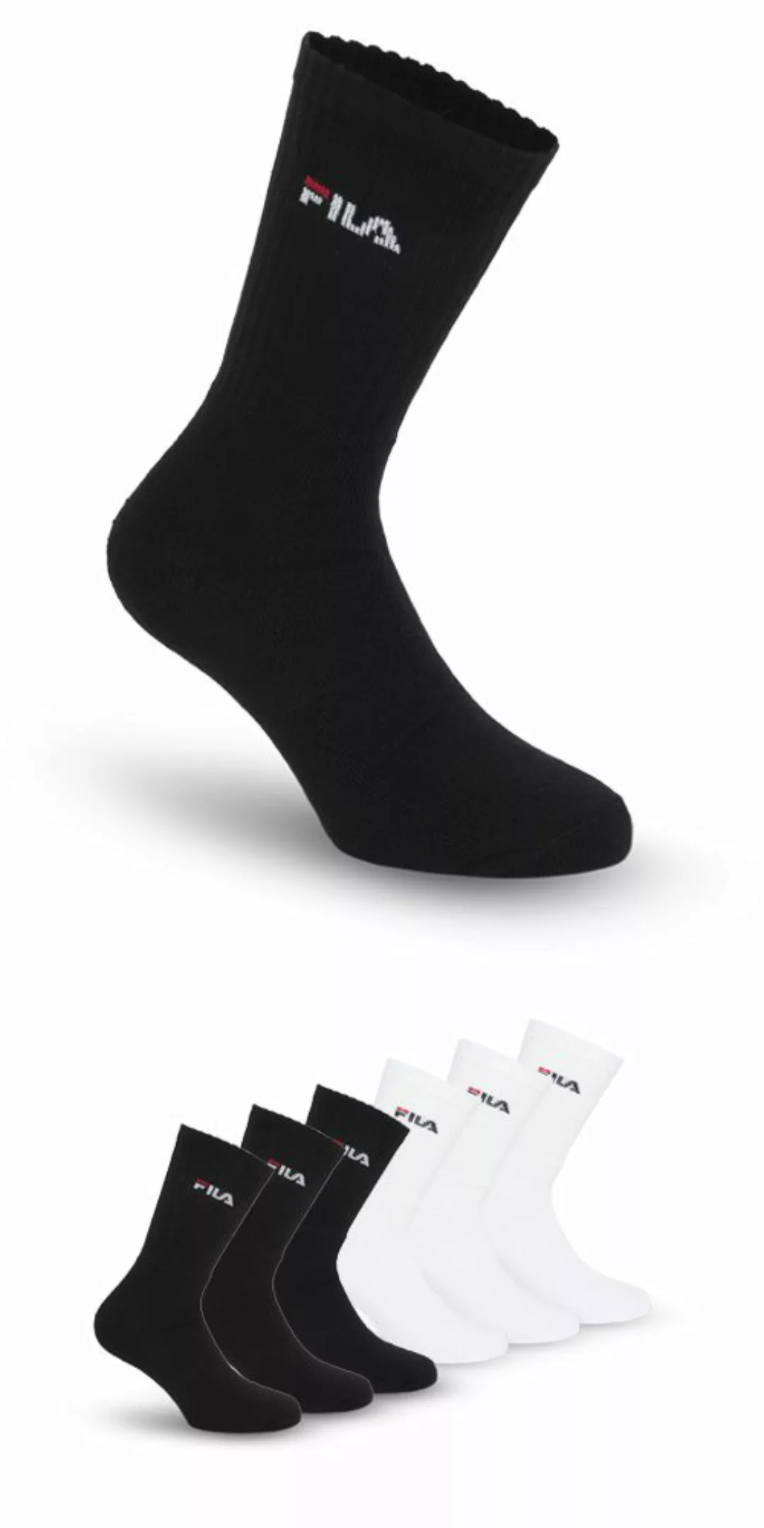 Fila Sportsocken "UNISEX CREW TENNIS FULL TERRY SOCKS", (6 Paar), mit einge günstig online kaufen