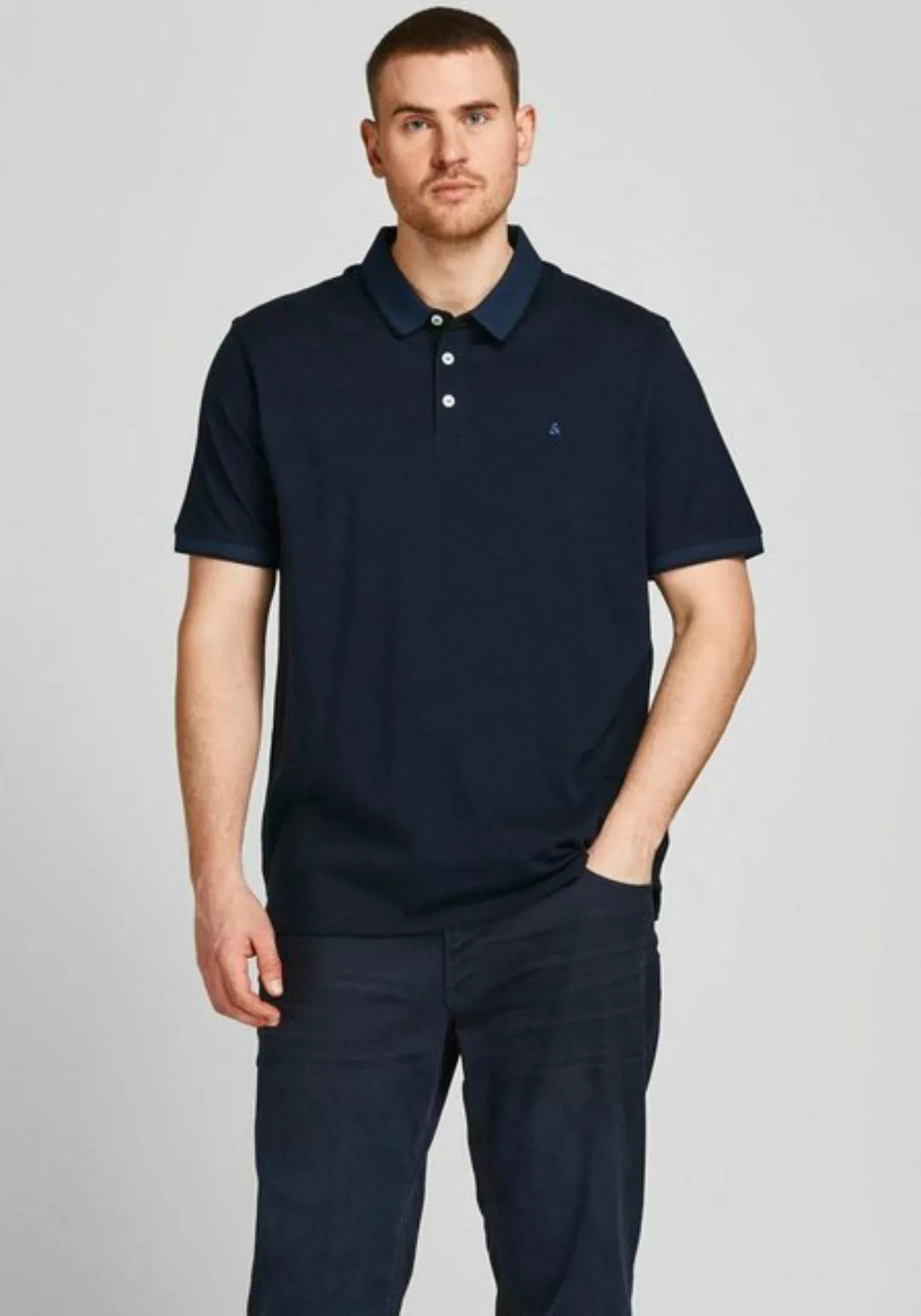 Jack & Jones Herren Poloshirt JJEPAULOS - Relaxed Fit Plussize günstig online kaufen