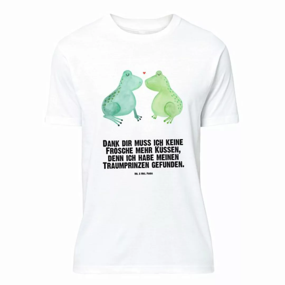 Mr. & Mrs. Panda T-Shirt Frosch Liebe - Weiß - Geschenk, Schlafshirt, Verlo günstig online kaufen