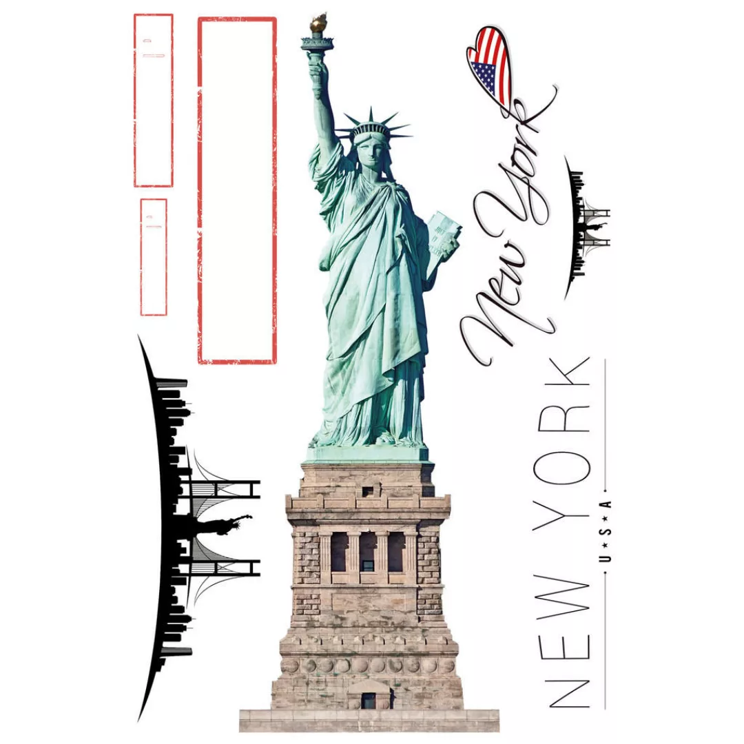 Dekosticker New York bunt B/L: ca. 50x70 cm 2 tlg. günstig online kaufen