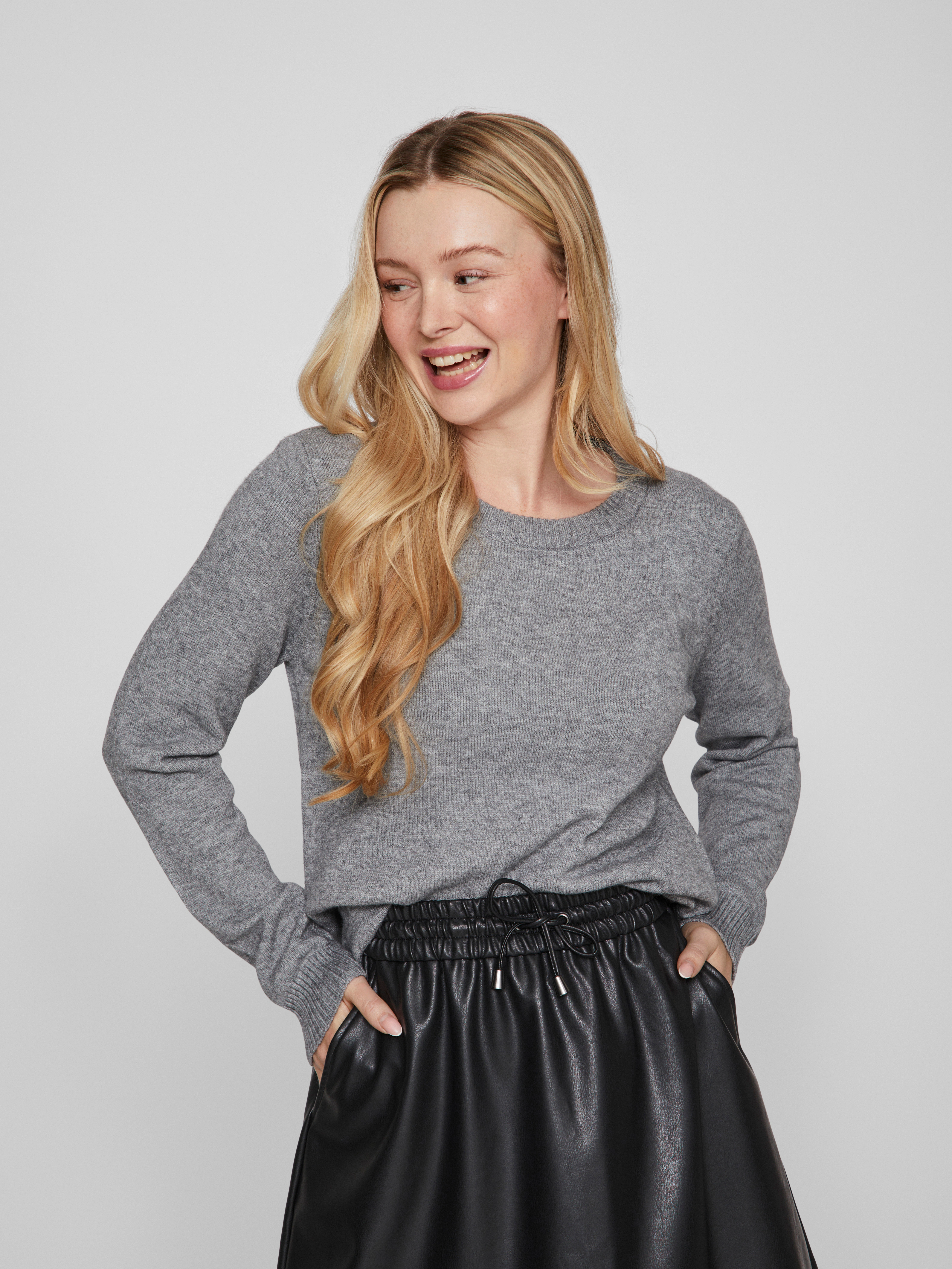 Vila Rundhalspullover VIRIL O-NECK L/S KNIT TOP - NOOS günstig online kaufen