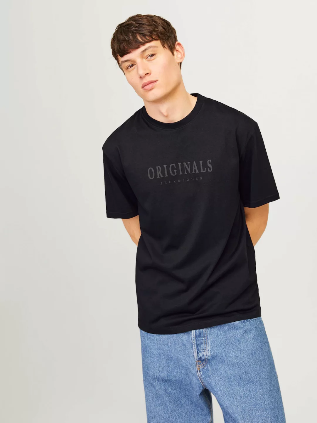 Jack & Jones Herren Rundhals T-Shirt JORFREDERIKSBERG - Regular Fit günstig online kaufen