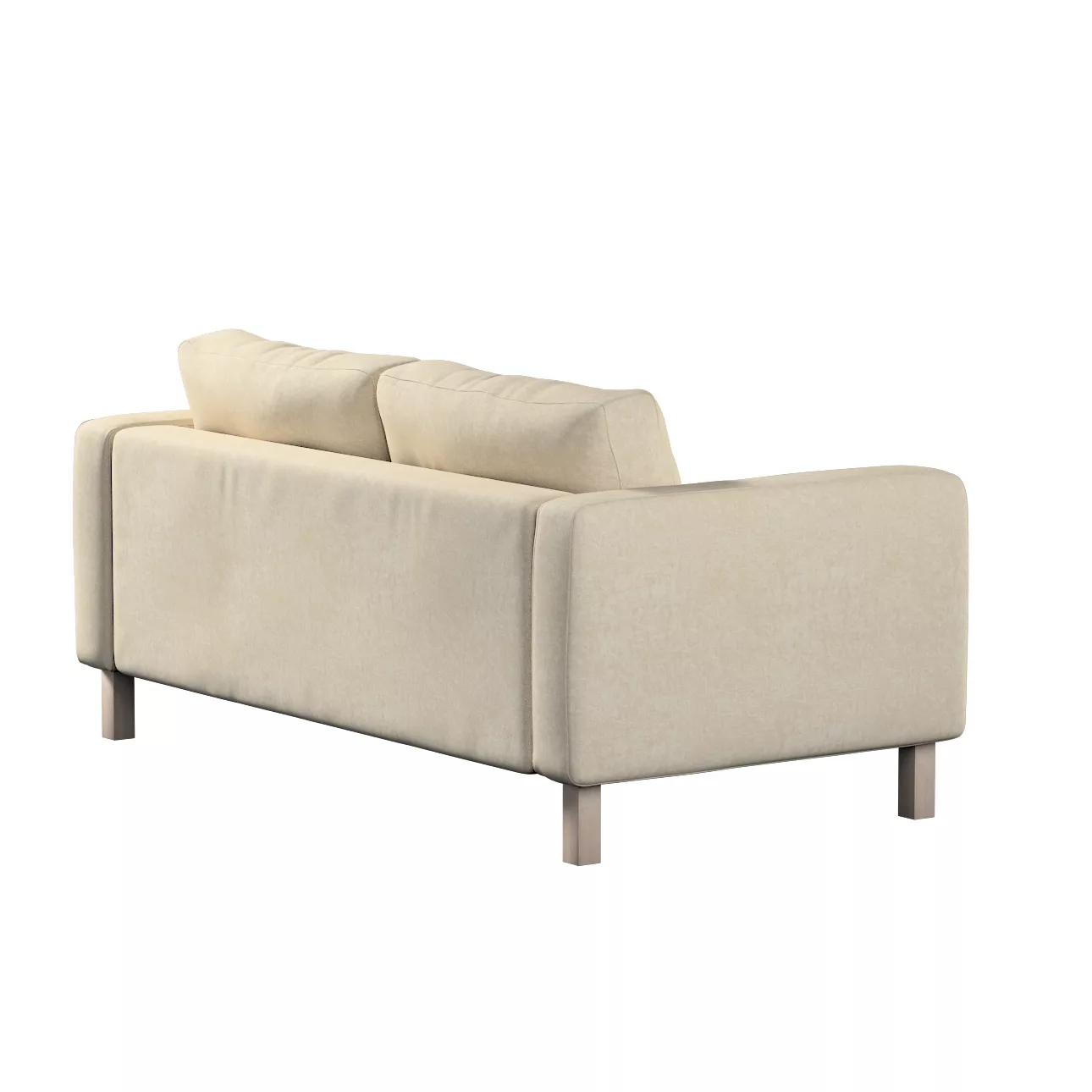 Bezug für Karlstad 2-Sitzer Sofa nicht ausklappbar, grau-beige, Sofahusse, günstig online kaufen