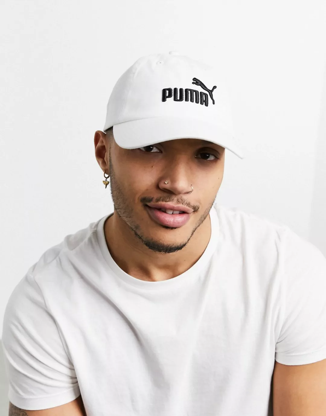 Puma – ESS – Weiße Kappe günstig online kaufen
