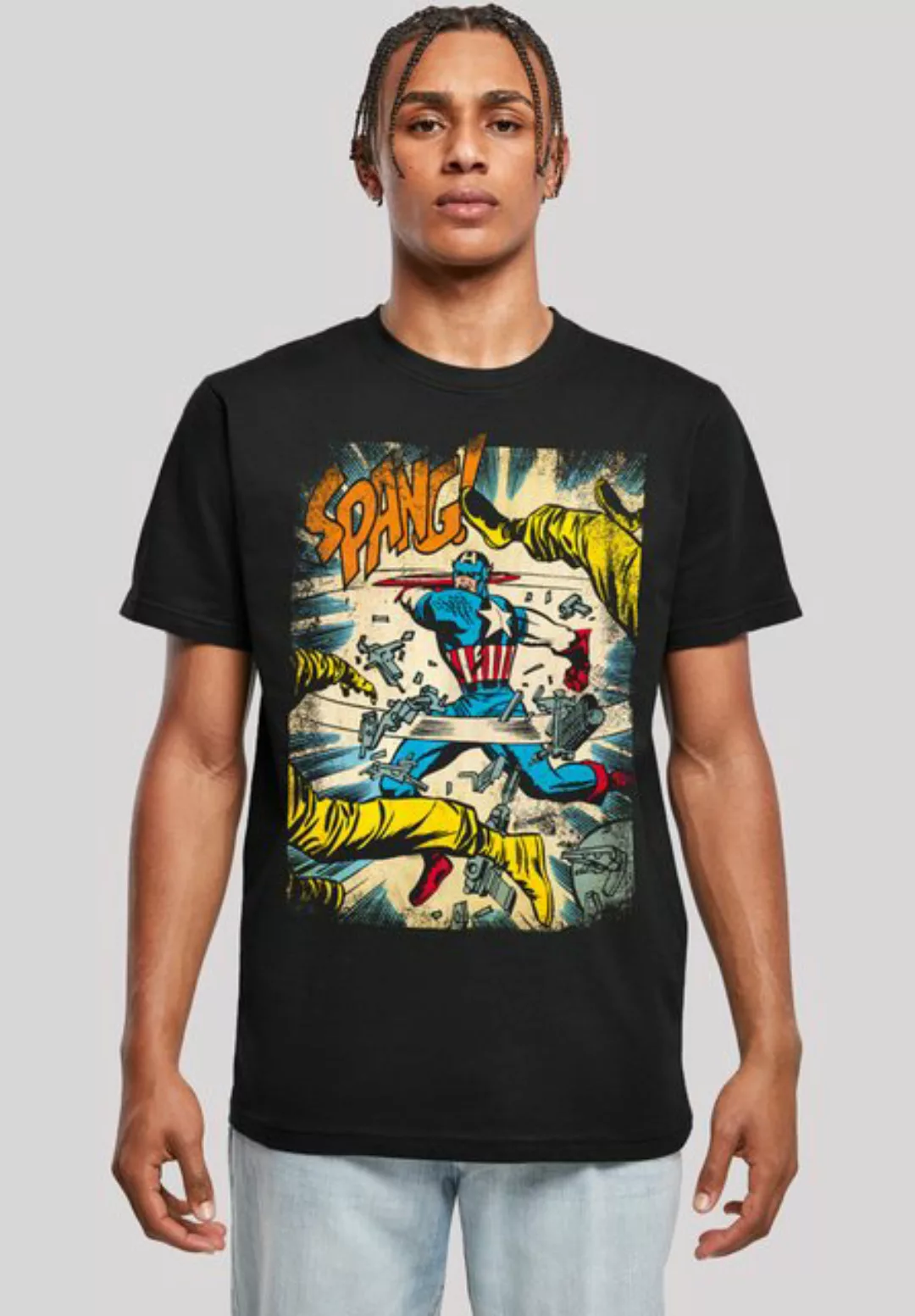 F4NT4STIC T-Shirt Marvel Captain America Spang Print günstig online kaufen