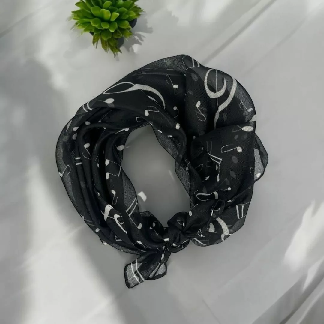 mugesh Schal Chiffon Schal Notenmotive, für günstig online kaufen