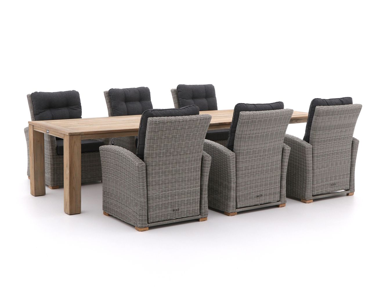 Intenso Mazzano/ROUGH-X 320 cm Lounge Gartenmöbel-Set 7-teilig verstellbar günstig online kaufen