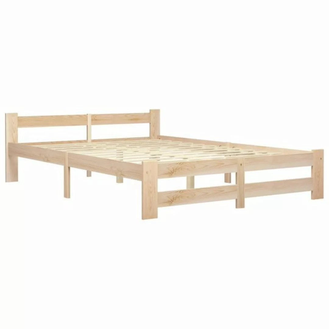 vidaXL Bett Massivholzbett Kiefer 160x200 cm günstig online kaufen