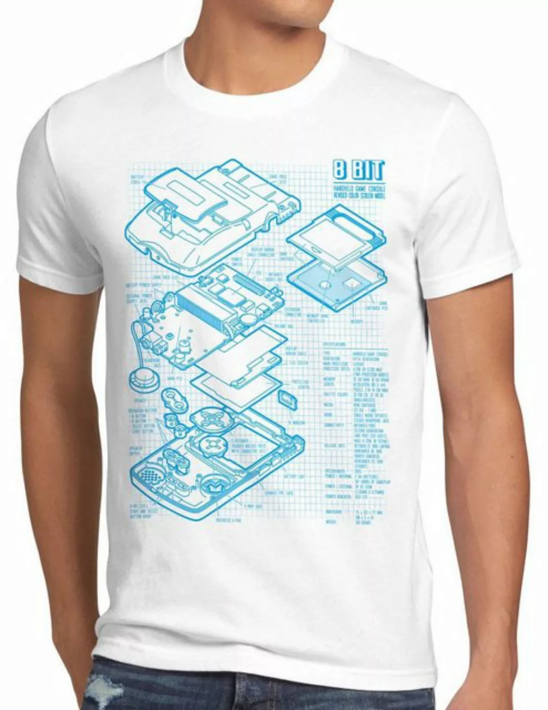 style3 Print-Shirt Herren T-Shirt Game Boy classic gamer mario super retro günstig online kaufen