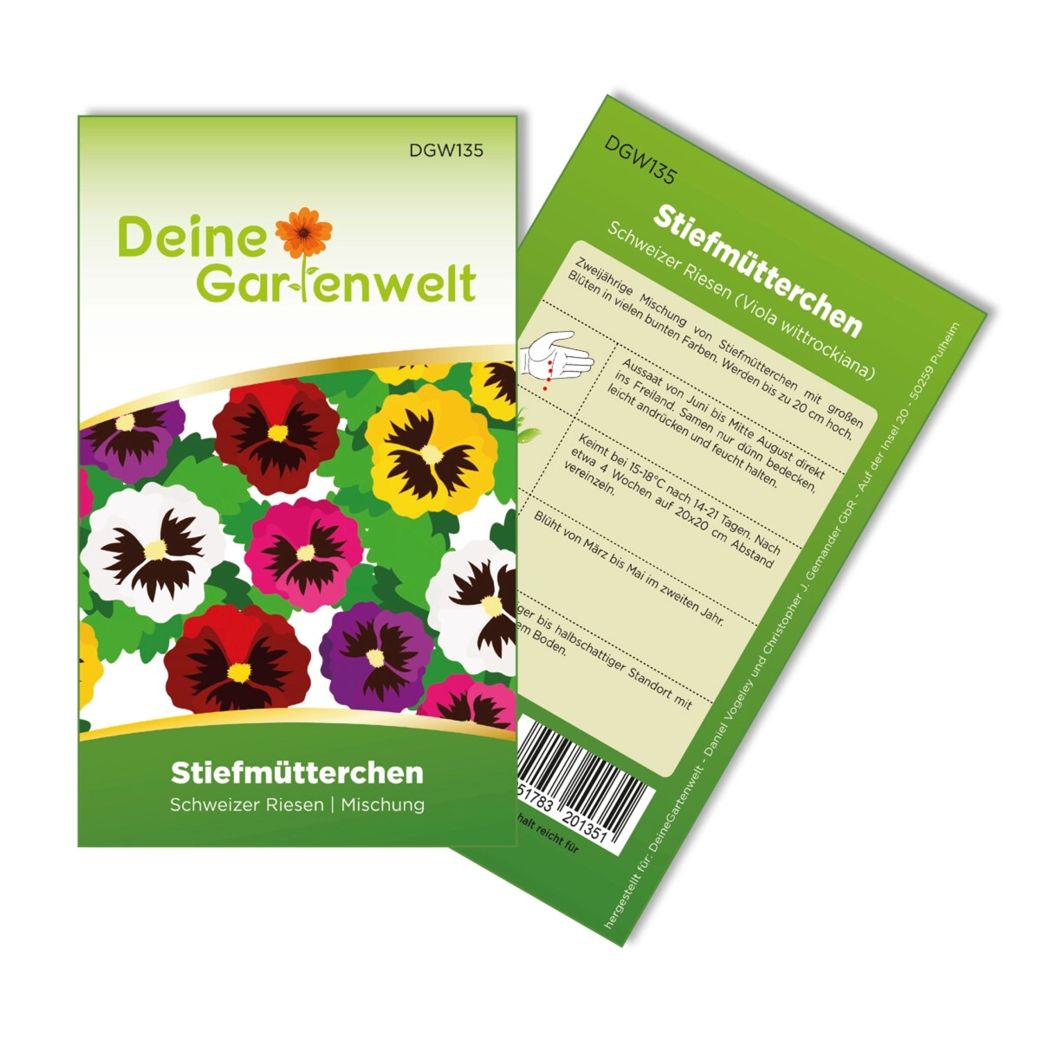 Deine Gartenwelt Stiefmütterchen Schweizer Riesen Mischung Samen günstig online kaufen