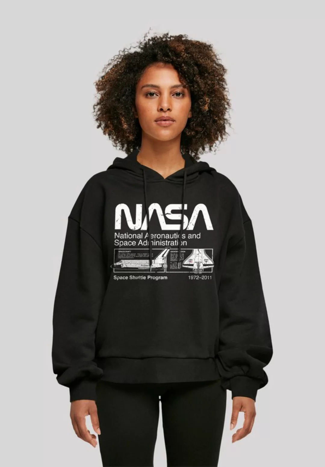 F4NT4STIC Kapuzenpullover Classic Space Shuttle Print günstig online kaufen