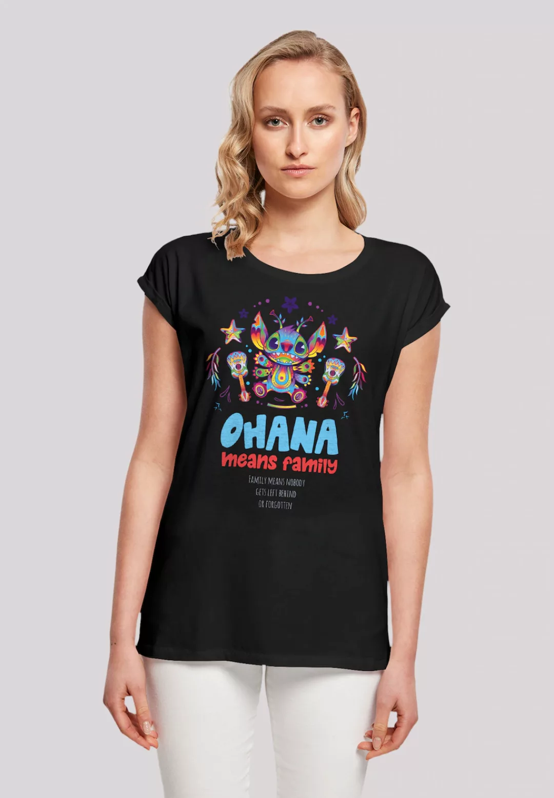 F4NT4STIC T-Shirt "Disney Lilo & Stitch Ohana Mexico", Premium Qualität günstig online kaufen