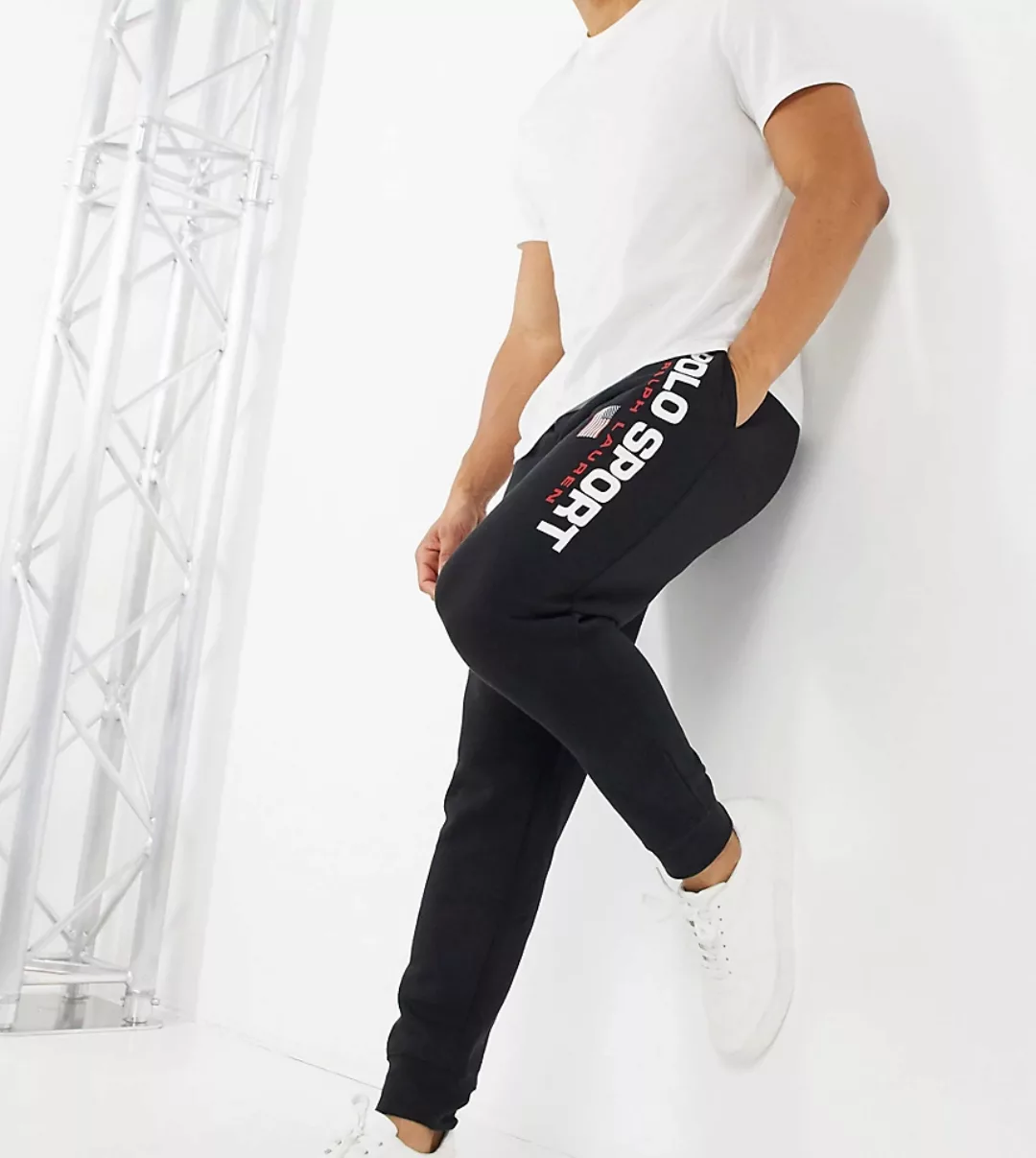 Polo Ralph Lauren – Sport – ASOS Exclusive – Jogginghose mit Bündchen in Lo günstig online kaufen