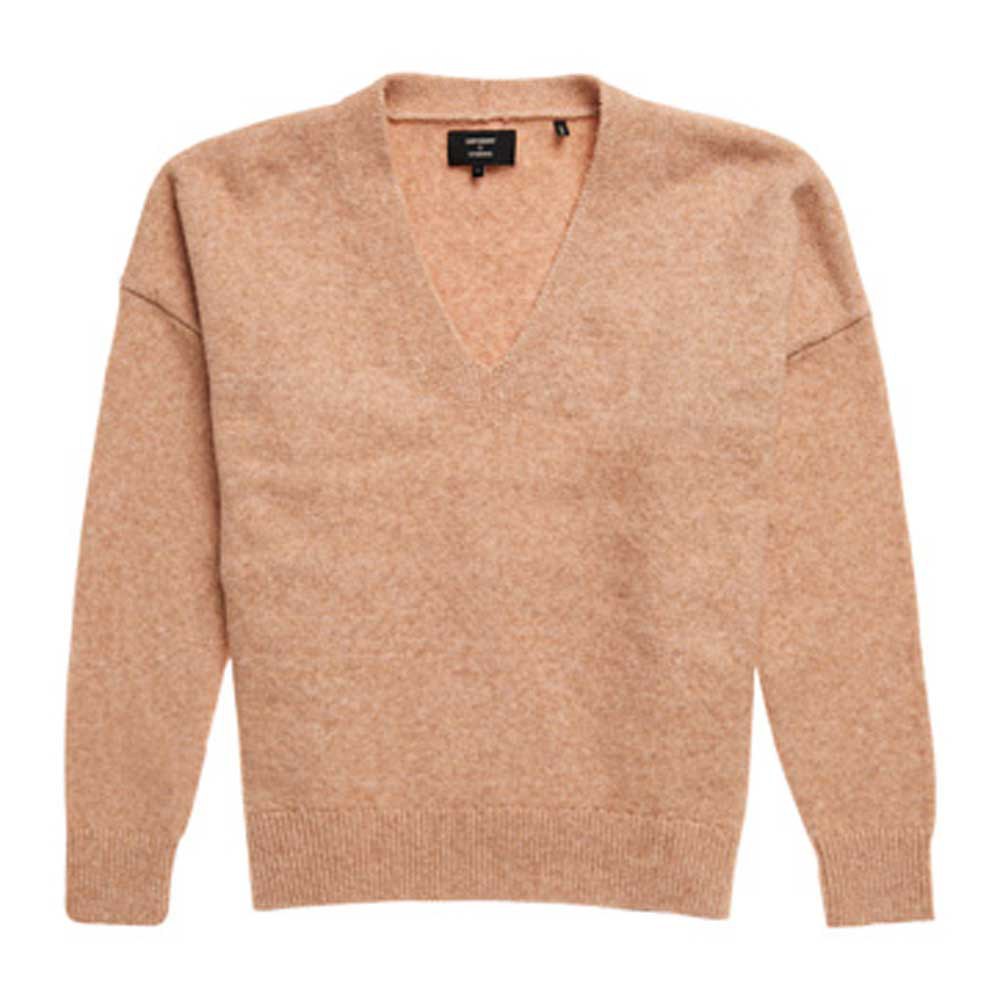 Superdry Slouch Vee Pullover S Praline Marl günstig online kaufen